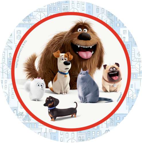 The Secret Life Of Pets Edible Icing Image - Click Image to Close